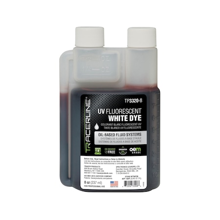 Spectronics/Tracer 8 Oz (237 Ml) Bottle Of Multi-Colored Fluid Dye TP3320-8